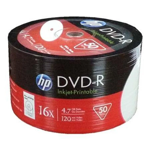 Hp DVD-R 4,7gb-120min 16x 50 li Shrink ürün görseli 1
