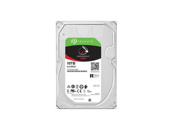Seagate 10TB Ironwolf ST10000VN000 3.5" 256MB 7200 Rpm Nas Disk Harddisk ürün görseli 1