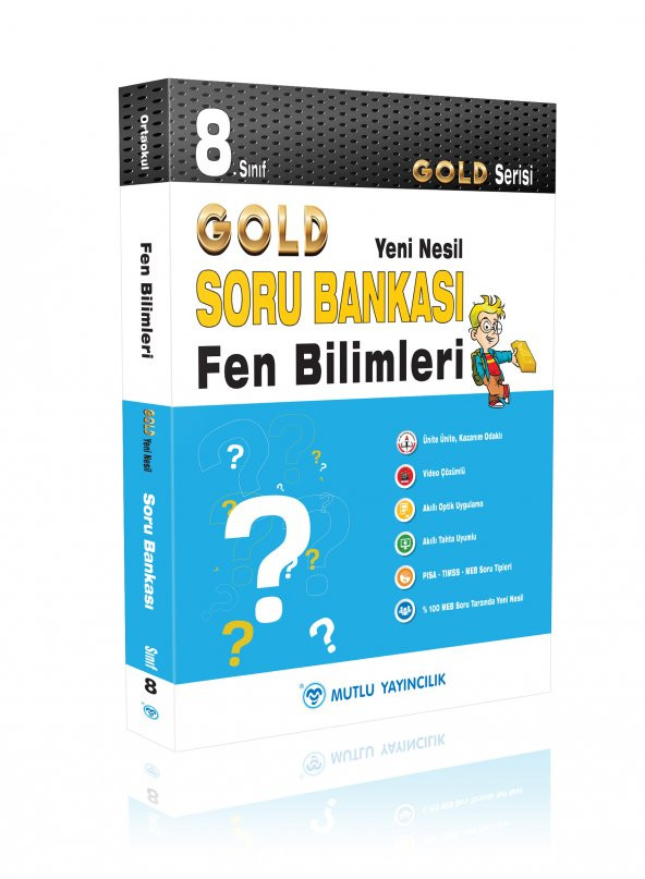 MUTLU 8.SINIF GOLD YENİ NESİL FEN BİLİMLERİ SORU BANKASI ürün görseli 1