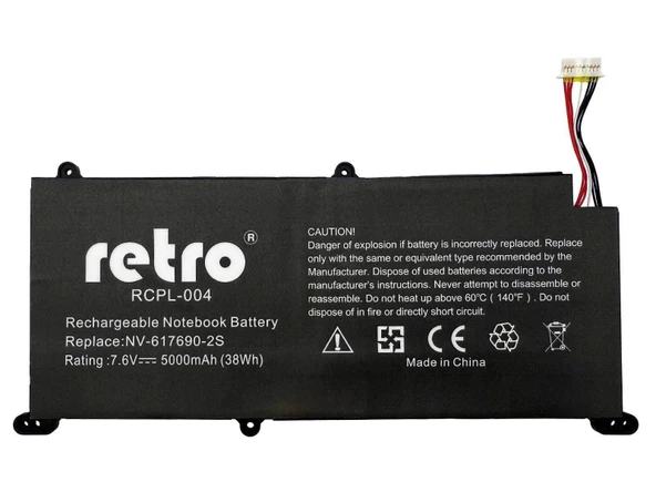 RETRO NV-617690-2S Notebook Bataryası ürün görseli 1