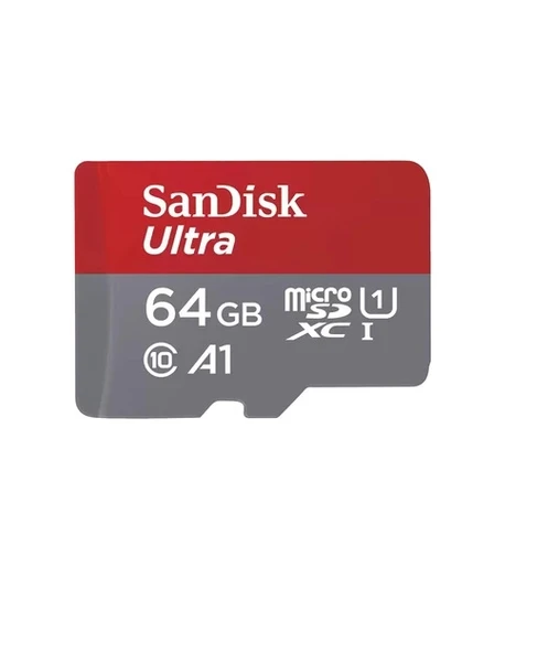 SanDisk Ultra UHS I 64GB MicroSD Card ürün görseli 1