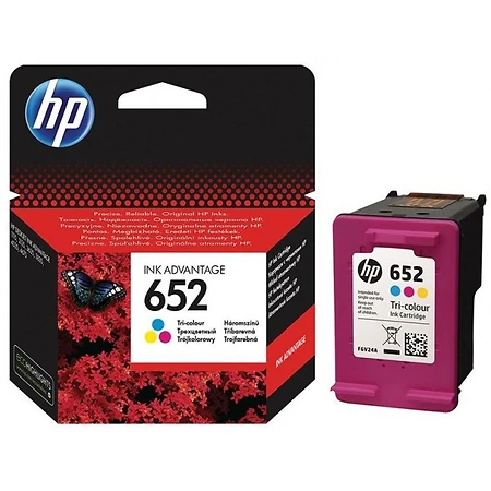 HP 652 Renkli Orijinal Mürekkep Kartuş (F6V24AE) ürün görseli 1