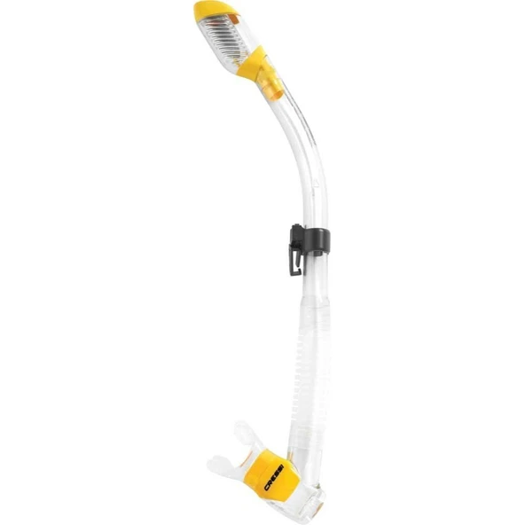 Cressi Supernova Dry Yetişkin Şnorkel CLEAR-YELLOW ürün görseli 1