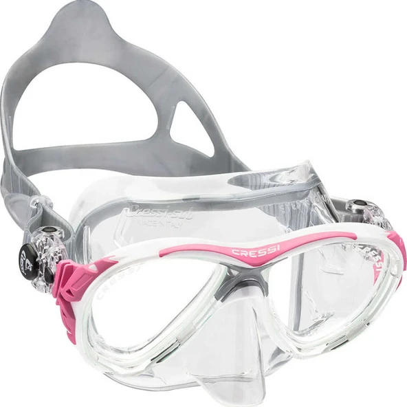 Cressi Eyes Evolution Crystal Yetişkin Dalış Maskesi Pembe - Resim 2