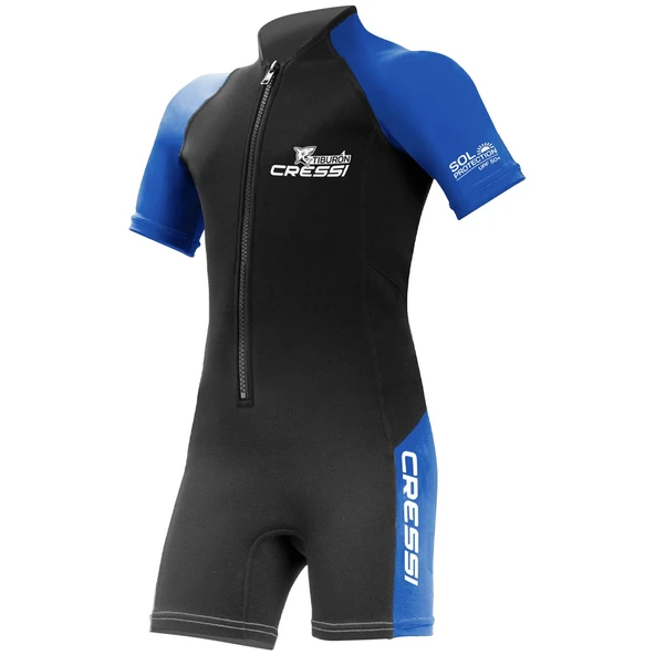 Cressi Tiburon Man 2 mm Siyah-Mavi Shorty Dalış Elbisesi Small ürün görseli 1