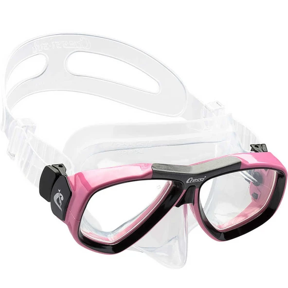 Cressi Focus Yetişkin Dalış Maskesi Pembe - Resim 2