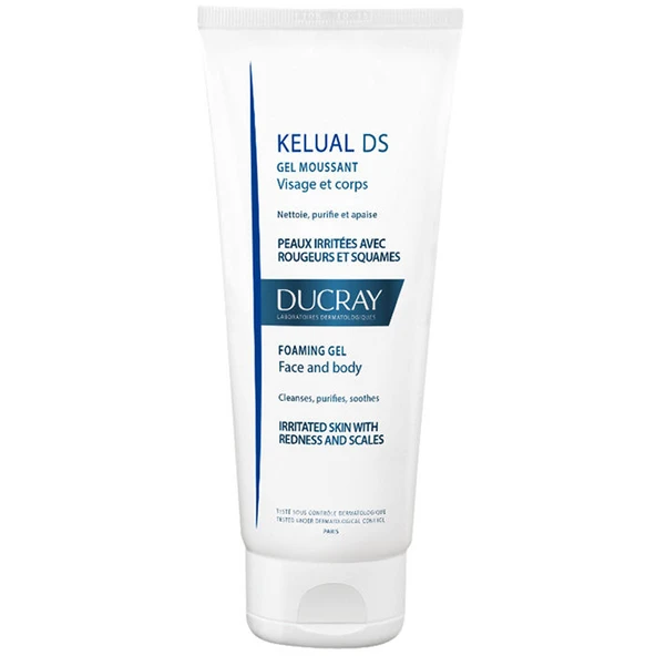 Ducray Kelual DS Gel Moussant Yüz ve Vücut İçin Köpüren Temizleme Jeli 200 ml ürün görseli 1