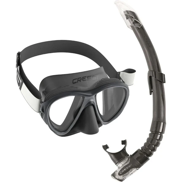Cressi Fiji-Gamma Yetişkin Maske Şnorkel Seti Siyah-Siyah ürün görseli 1