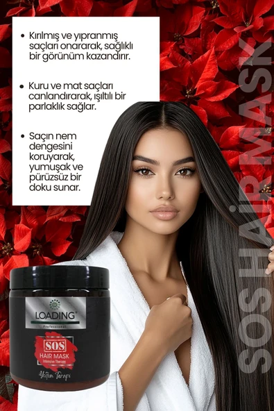 Loading Professional Sos Saç Maskesi Yıpranmış Saçlar 500ml - Resim 3