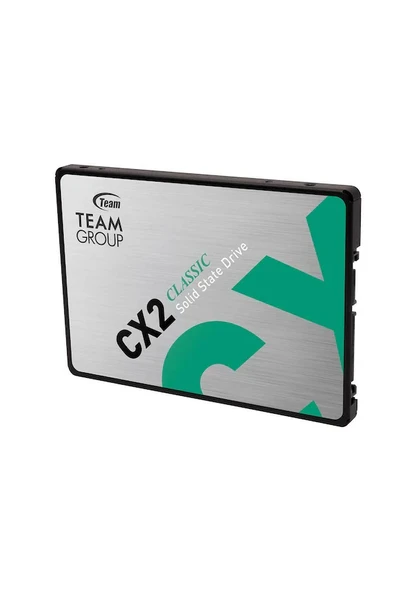 Team CX2 T253X6256G0C101 2.5" 256 GB 520/430 MB/S SATA 3 SSD ürün görseli 1