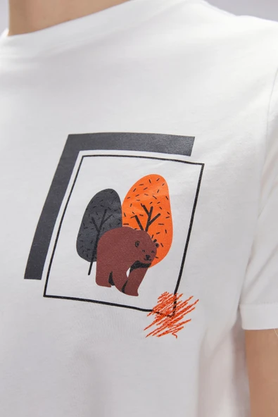 Bad Bear Bain Siyah Erkek Baskılı Tişört - Resim 2