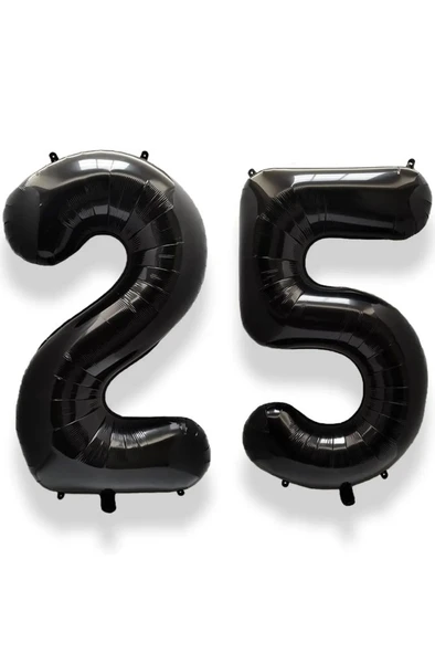 Beysüs Siyah 25 Rakam Folyo Balon ürün görseli 1
