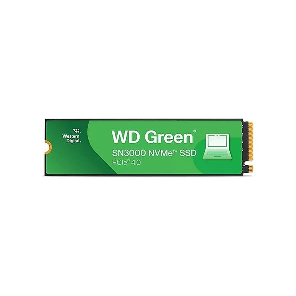 WD GREEN WDS500G4G0E 500GB M.2 NVMe SN3000 5000/4100MB/s GEN4 SSD ürün görseli 1