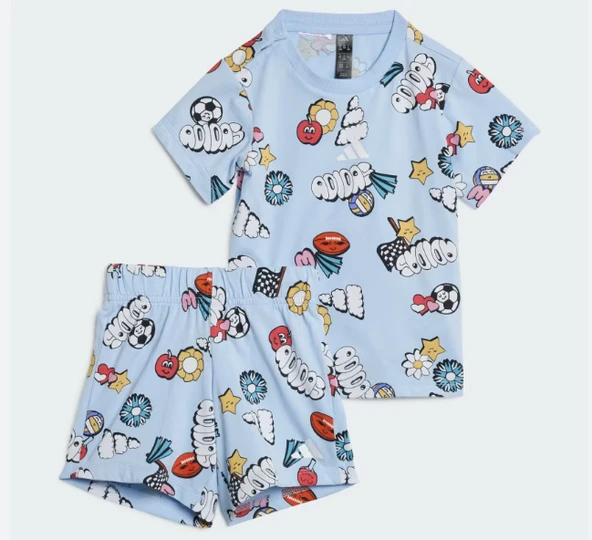 adidas Seasonal Essentials Fun Allover Print Set Kids JD062 ürün görseli 1