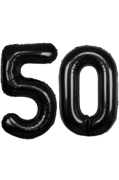 Beysüs Siyah 50 Rakam Folyo Balon ürün görseli 1