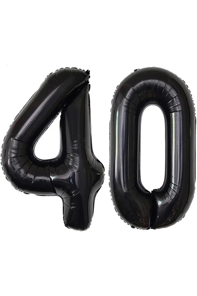 Beysüs Siyah 40 Rakam Folyo Balon ürün görseli 1