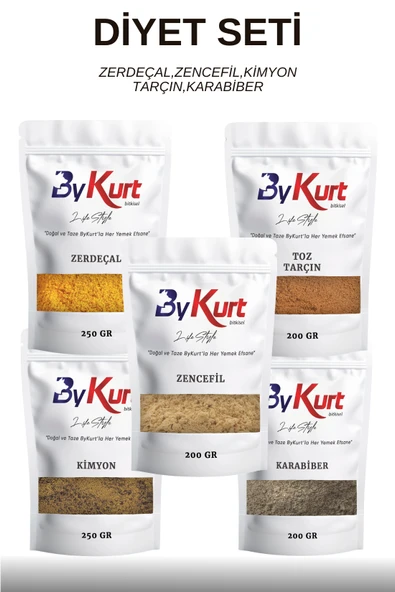 ByKurt Light & Lezzet Baharat Seti - Diyet Seti ürün görseli 1