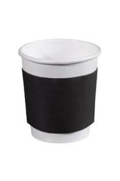 8oz - 9oz - 12oz Siyah Karton Bardak Kılıfı (25 Adet) ürün görseli 1