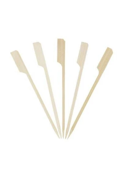Bambu Golf Model Kürdan 12cm (50 Adet) - Resim 2