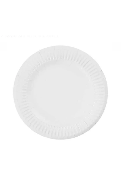 Karton Beyaz Tabak 23 Cm (25 ADET) ürün görseli 1