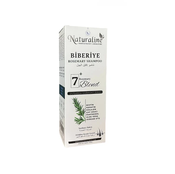 Naturaline Biberiye Şampuanı 400 ml Roemary Shampoo 7 Doğal Bileşim ürün görseli 1