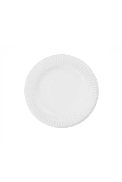 Beyaz Karton Tabak 18 cm 25'li ürün görseli 1