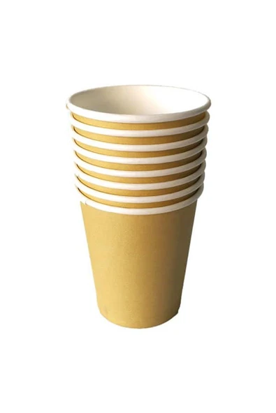 Altın Karton 9 Oz Bardak (8 ADET) ürün görseli 1