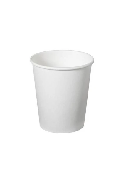 8 oz Beyaz Kalın Karton Bardak 50 Adet ürün görseli 1