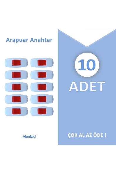 AÇ KAPA ANAHTAR  ARAPUAR 10 Adet ürün görseli 1