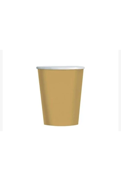 Altın Karton 9 Oz Bardak (8 ADET) - Resim 2