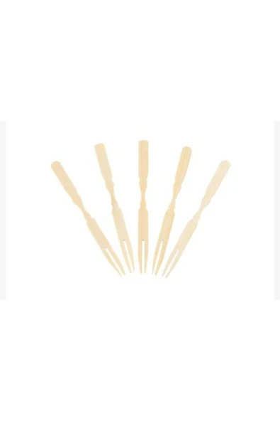 Çatallı Bambu Kürdan 9cm -100 Adet ürün görseli 1