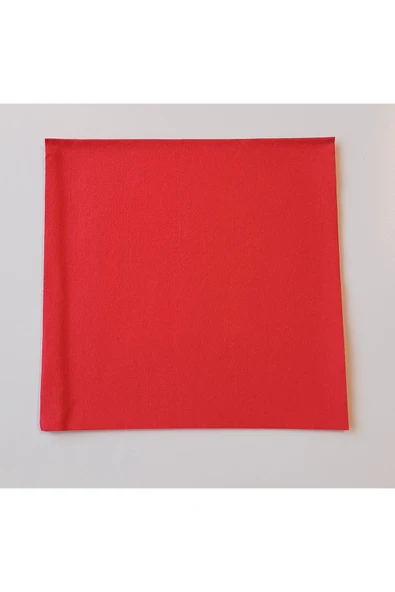 40x40cm Kırmızı Kare Airlad Peçete 12'li ürün görseli 1