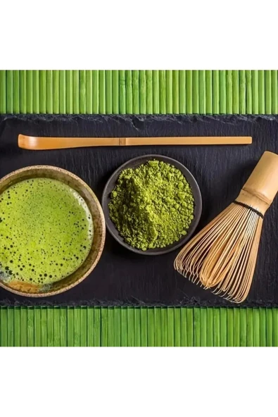 Bambu Matcha Çayı Kaşık Ve Karıştırma Aparatı ürün görseli 1