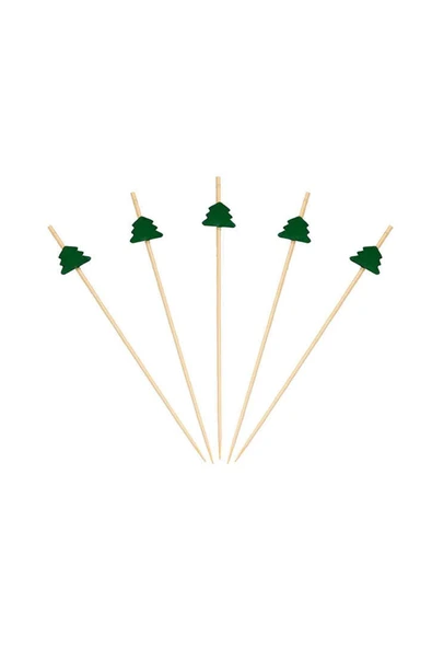 Bambu Kürdan Noel Ağacı 12 cm 50 Adet ürün görseli 1