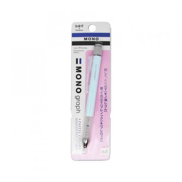 Tombow Versatil Kalem Mono Graph Pastel 0,5 MM Blisterli Buz Mavi ürün görseli 1