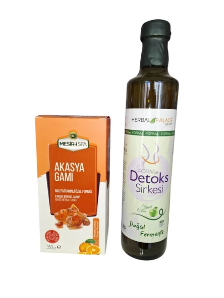 Detoks Sirkesi 500 ml +Akasya gamı şurubu 350 gr avantajlı set ürün görseli 1