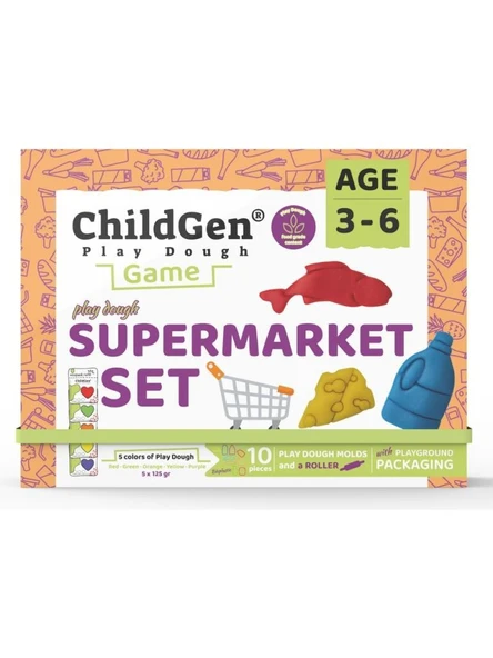 ChildGen Süpermarket Sahneli Oyun Hamuru Kutusu ürün görseli 1
