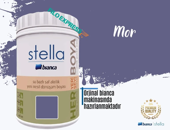 BİANCA STELLA SU BAZLI SAF AKRİLİK BOYA 1 LİTRE MOR ürün görseli 1