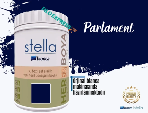 BİANCA STELLA SU BAZLI SAF AKRİLİK BOYA 1 LİTRE PARLEMENT ürün görseli 1