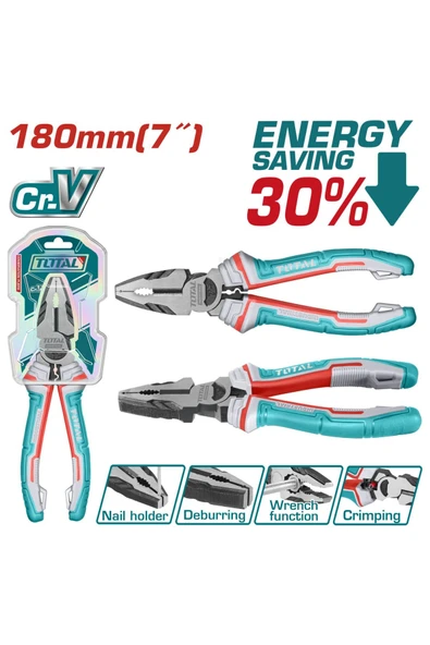 Total 180 Mm Endüstriyel Pense Yüksek Kalite %30 Güç Tasarrufu ürün görseli 1