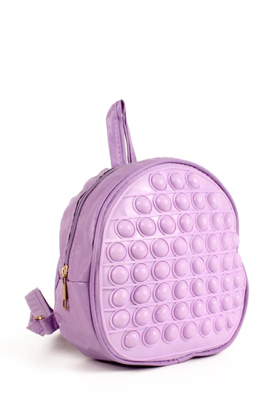 Çocuk Pop It Push Bubble Ayarlanabilir Askılı Anaokulu Sırt Çantası 20x20cm 54 Baloncuklu ürün görseli 1