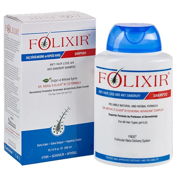 Folixir Saç Dökülmesi ve Kepeğe Karşı Şampuan 300 ml ürün görseli 1