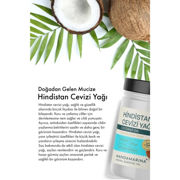 Hindistan Cevizi Yağı 100 ML - Resim 5