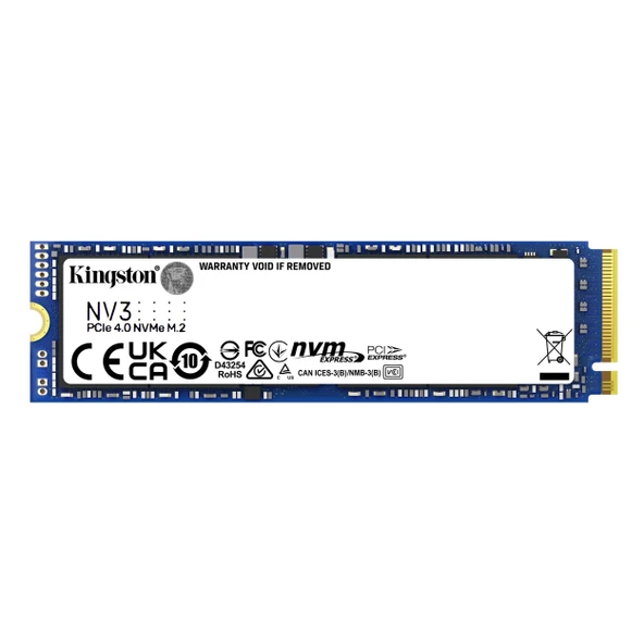 Kingston NV3 SNV3S/500G 500GB (5000/3000MB/s) M.2 2280 PCIe 4.0 NVMe SSD ürün görseli 1