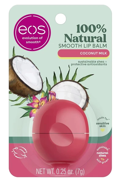 EOS Coconut Milk Lip Balm 7GR ürün görseli 1