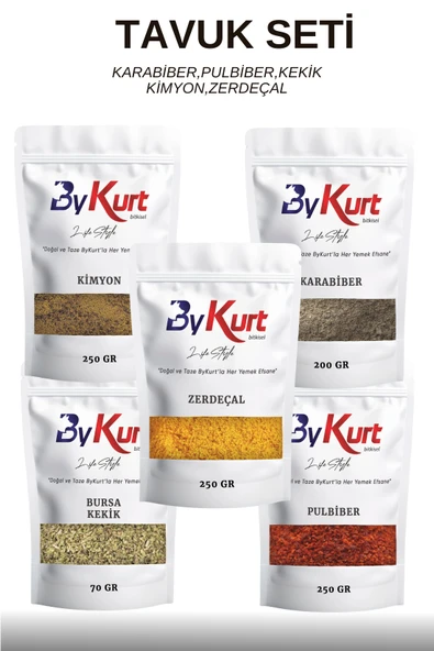 ByKurt Tavuk Tutkunu Baharat Seti ürün görseli 1