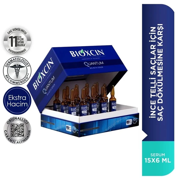 Bioxcin Quantum Bio-Activ Serum Saç Serumu 15x6 ml - Resim 2