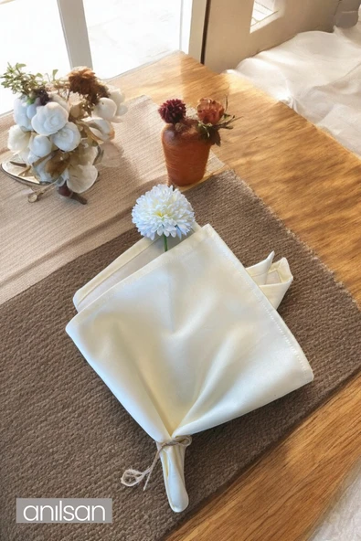 %100 Pamuk Peçete Beyaz Otel, Sunum, Restaurant, Davet ürün görseli 1