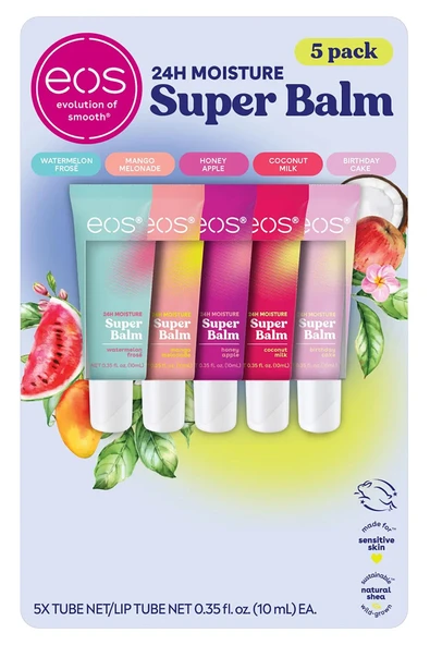 EOS Super Balm Dudak Balsamı Çeşit Paketi 5 Adet ürün görseli 1