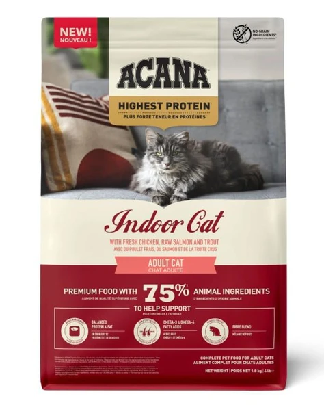 Acana Highest Protein  Indoor Yetişkin Kedi Maması 1,8 kg ürün görseli 1